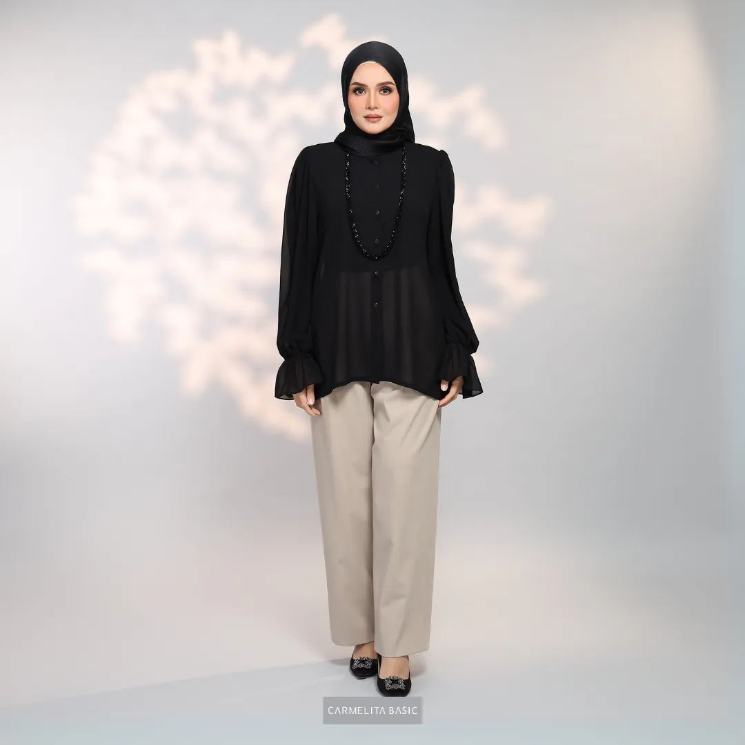 ALAIZA BLOUSE - BLACK