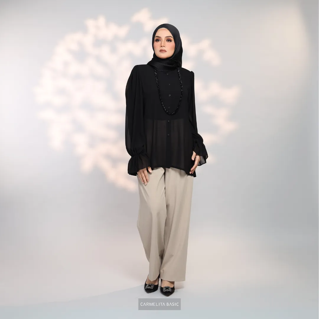 ALAIZA BLOUSE - BLACK