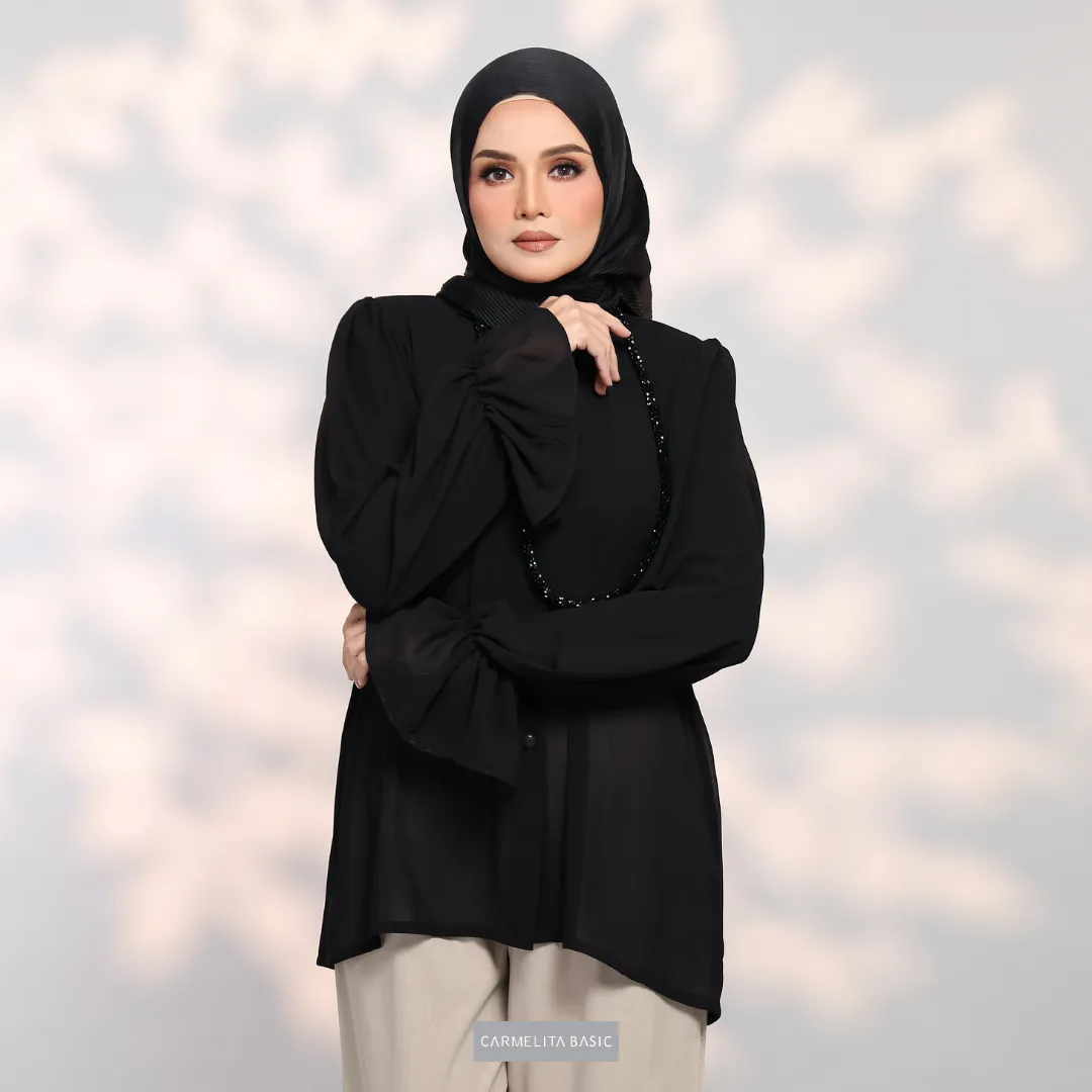 ALAIZA BLOUSE - BLACK
