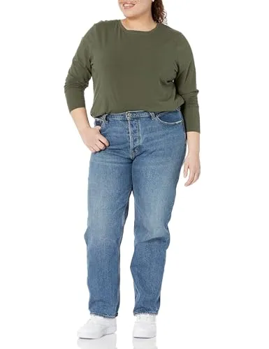 Amazon Essentials Women's Classic-Fit Long-Sleeve Crewneck T-Shirt (Available in Plus Size)