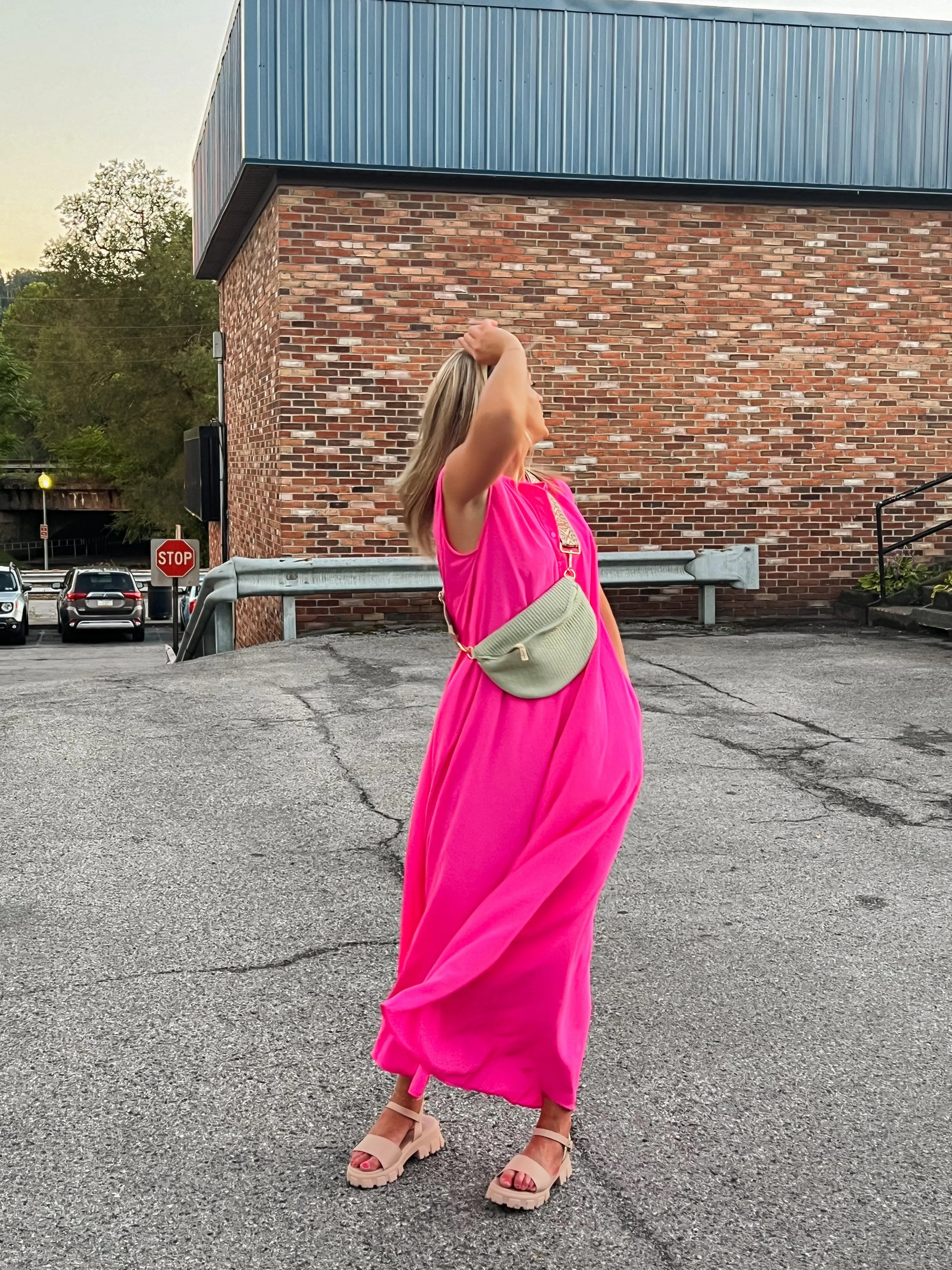 Bold Barbie Wide Leg Jumpsuit