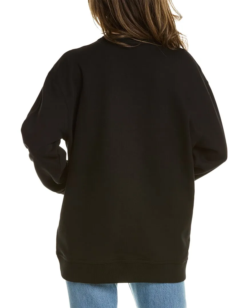 Burberry College Graphic Oversized Sweatshirt