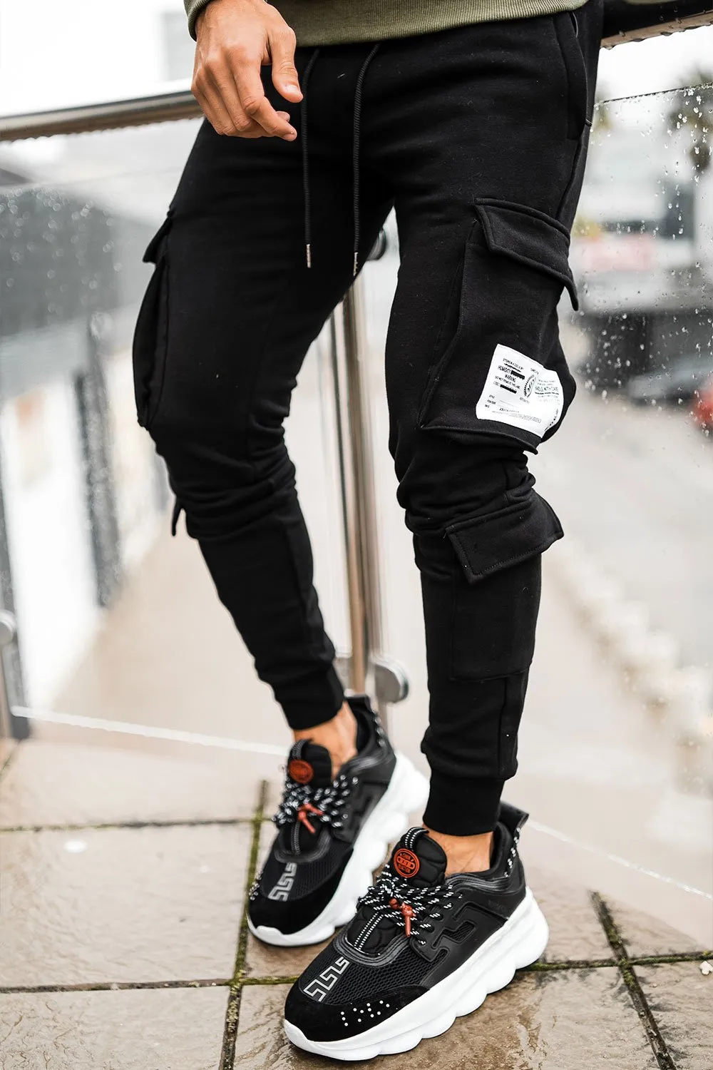Cargo Utility Joggers - Black