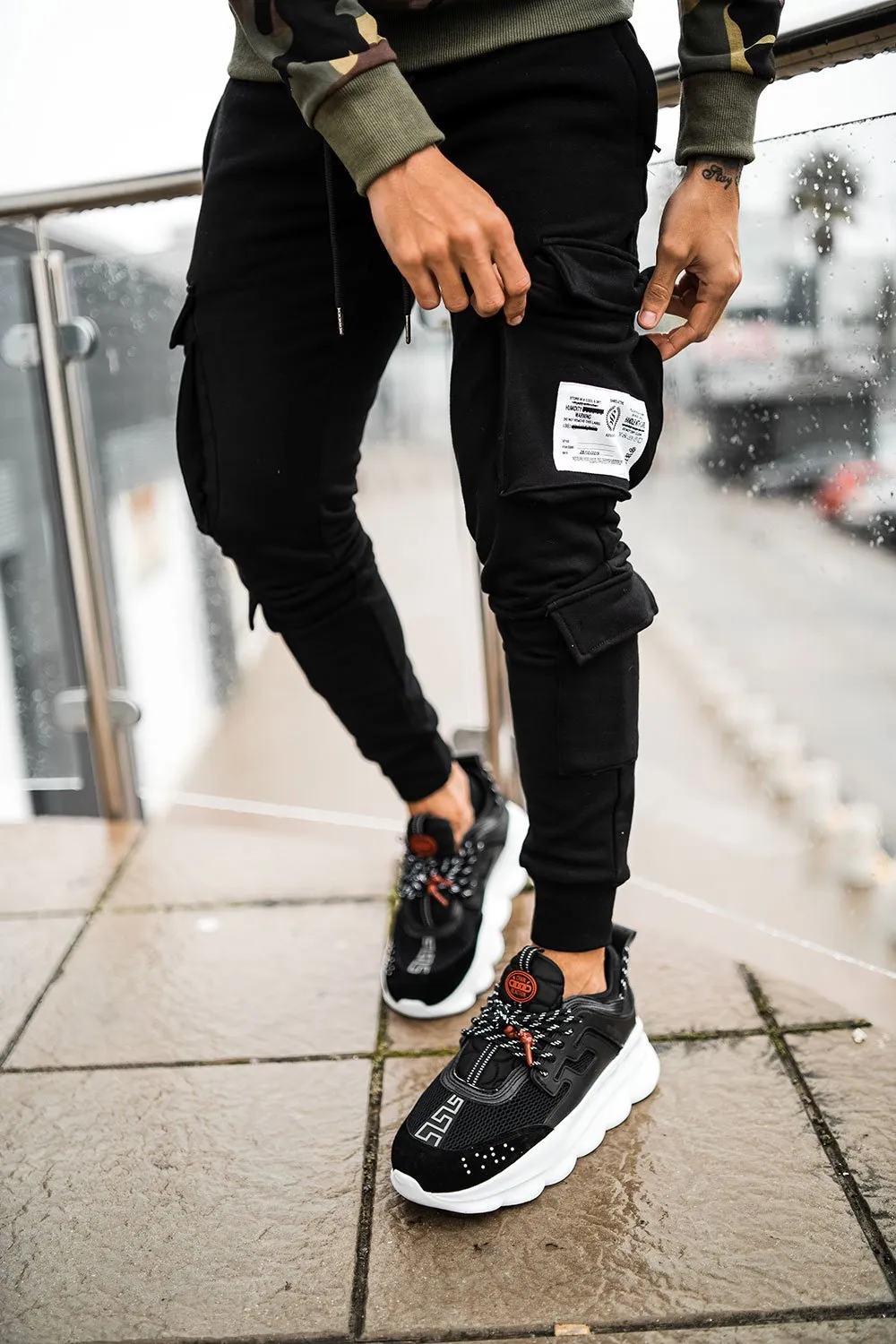 Cargo Utility Joggers - Black