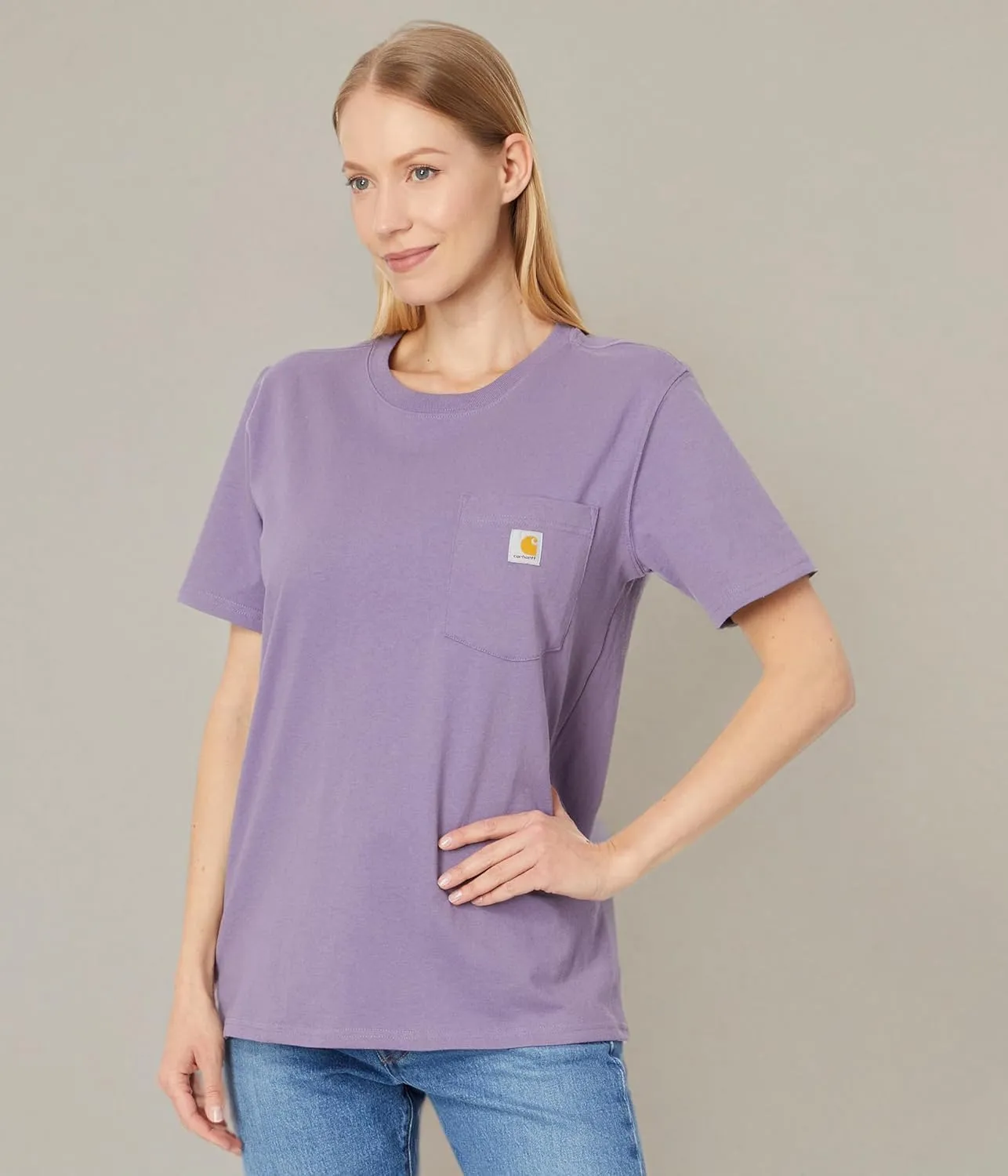 Carhartt Women's Plus Size Loose Fit Heavyweight Short-Sleeve Pocket T-Shirt