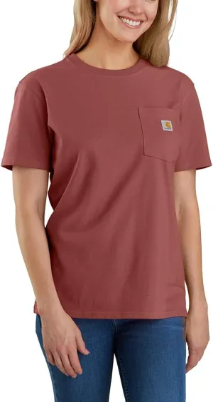Carhartt Women's Plus Size Loose Fit Heavyweight Short-Sleeve Pocket T-Shirt