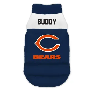 Chicago Bears Custom Pet Parka Puff Vest