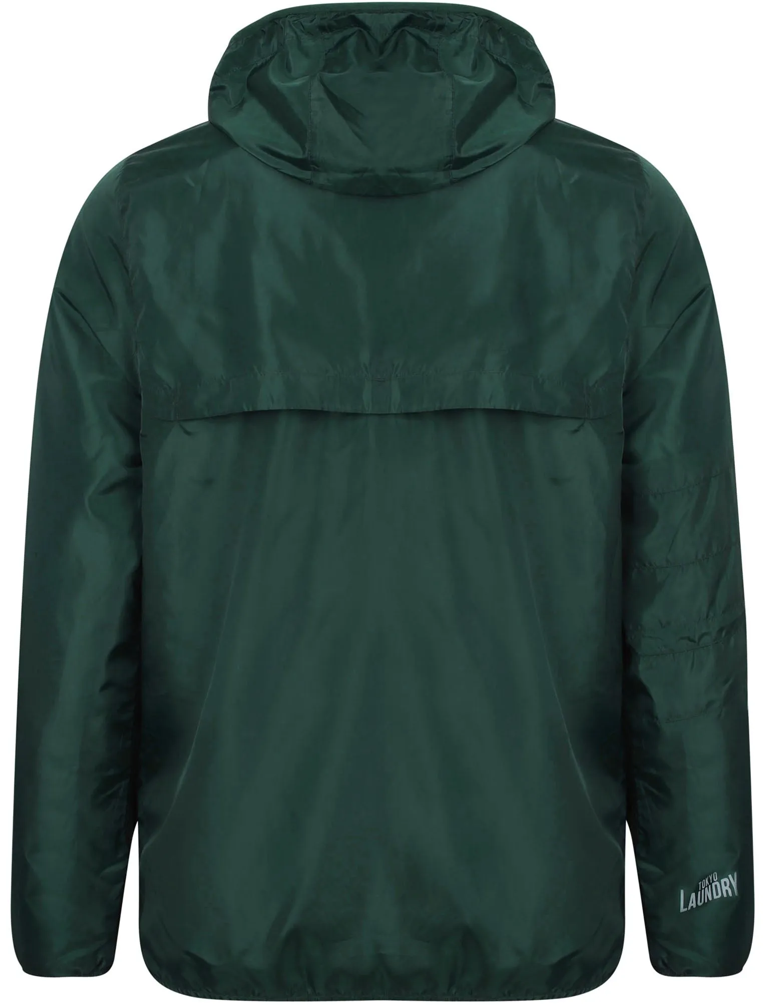 Cuba Lightweight Hooded Windbreaker Jacket In Green - Tokyo Laundry