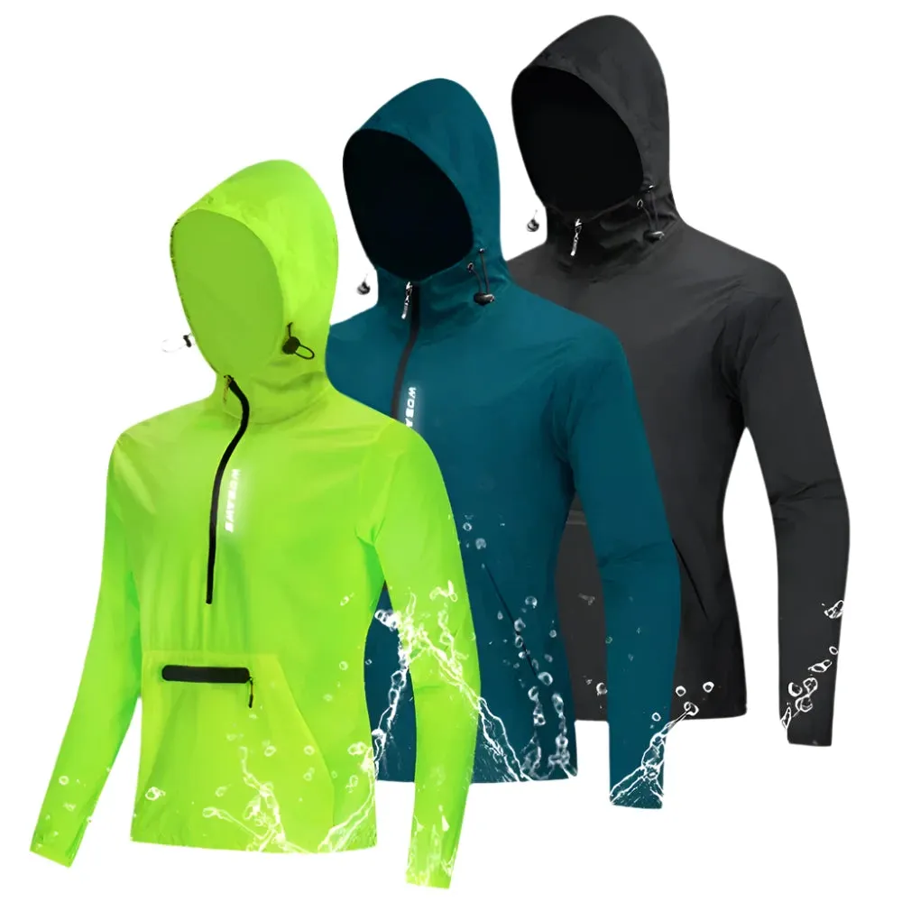 Cycling Windbreaker Gravel Men Hooded Jacket Mountain Bike MTB Road Bike Coat Packable Racing Bicycle Windshield Jackets