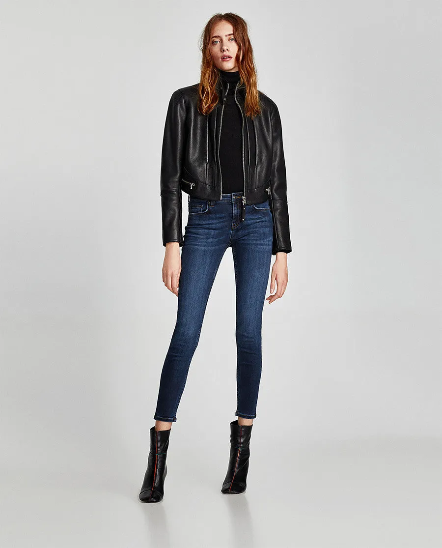 Double-breasted wool coat