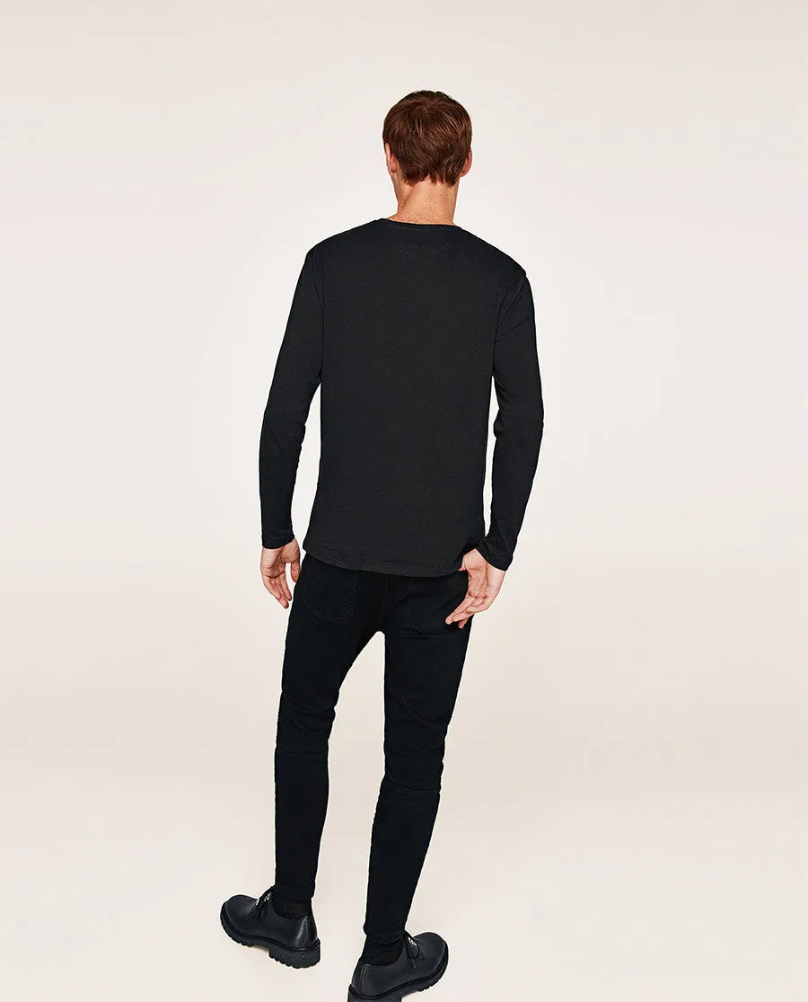 Double-breasted wool coat