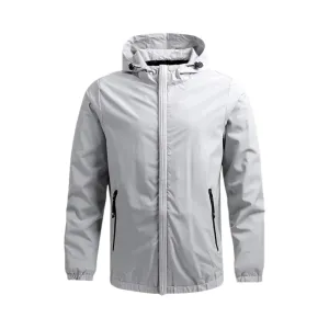 Durable Men's Hooded Windbreaker