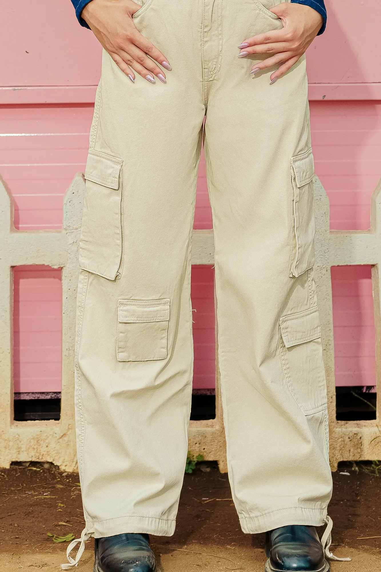 Ecru Cosmic Cargo Jeans