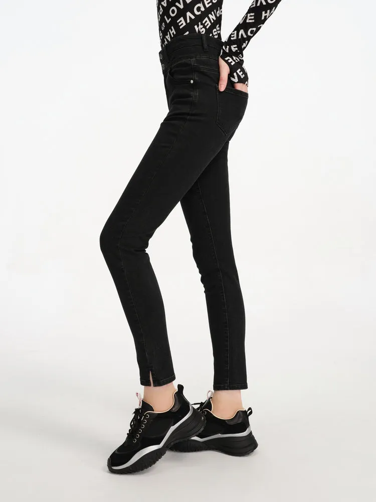 EP YAYING High-waisted Straight Jeans