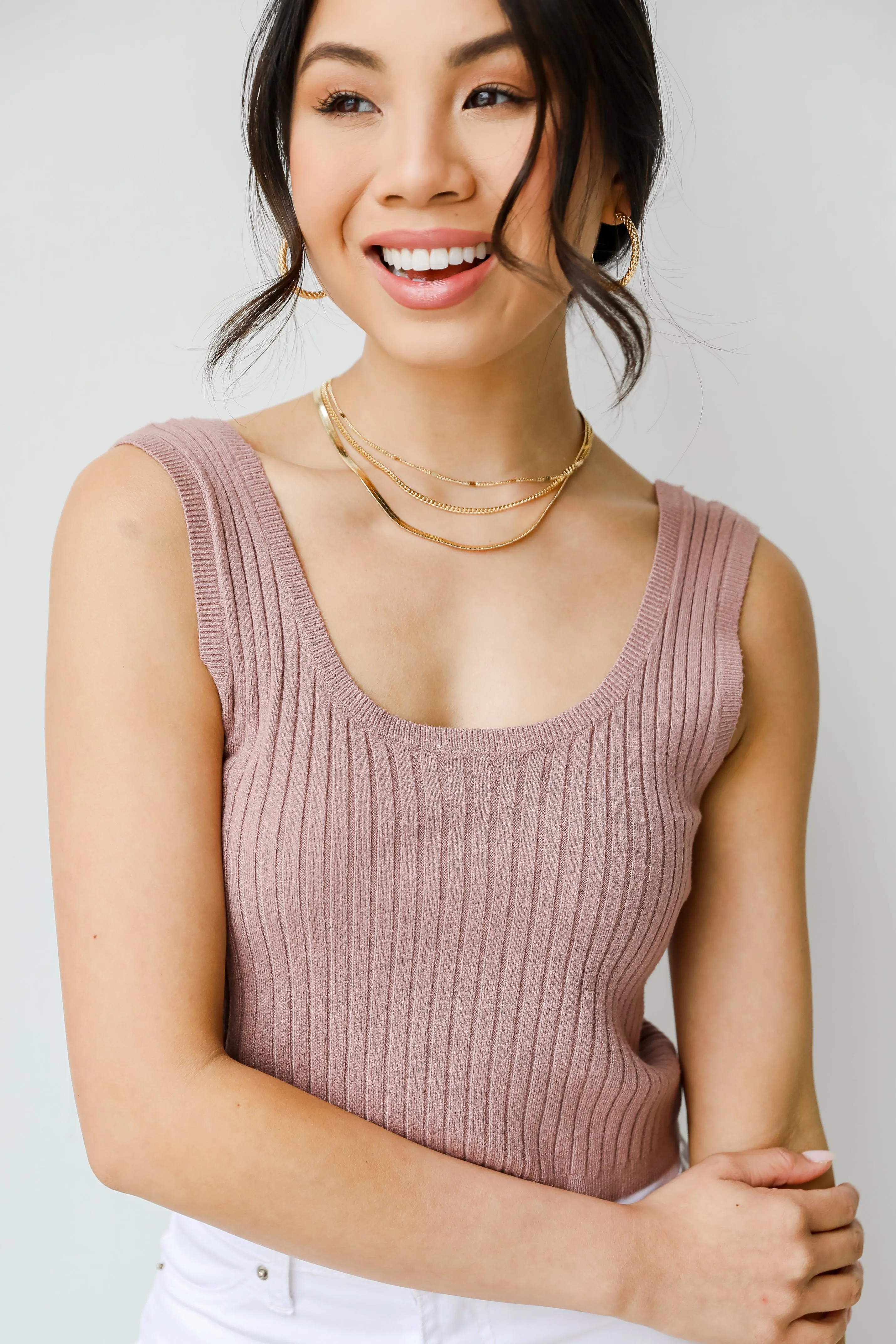 FINAL SALE - Let's Run Away Spring Knit Tank