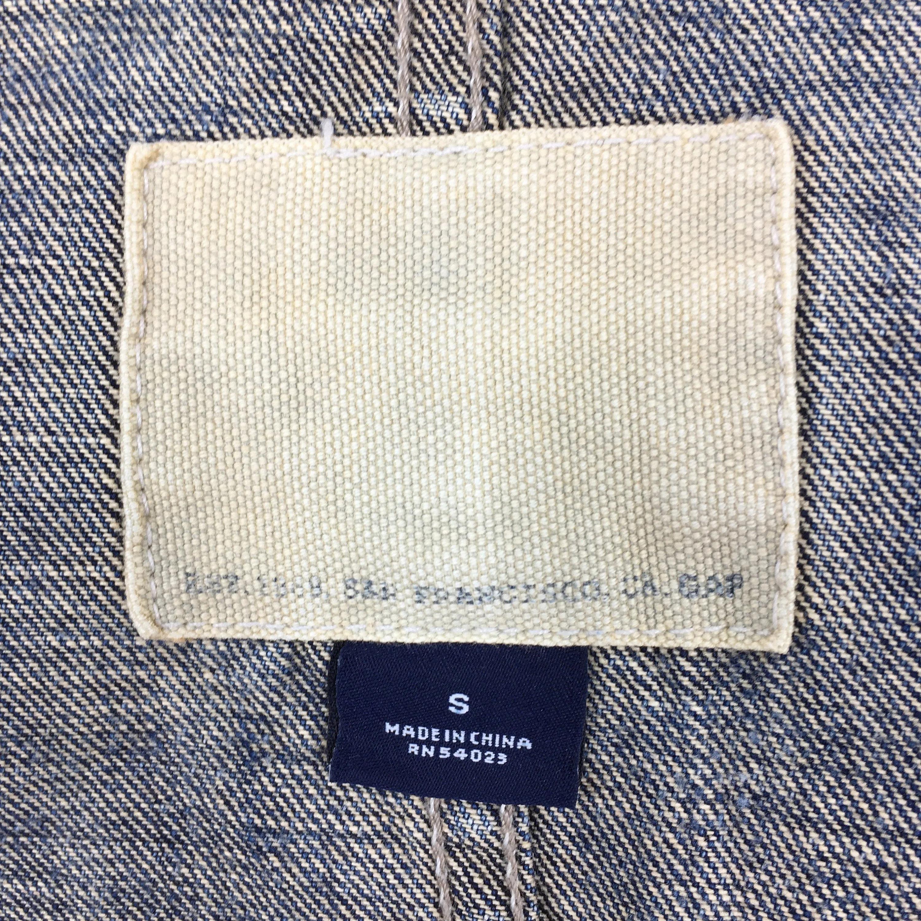 Gap Denim Worker Faded Blue Jacket Small