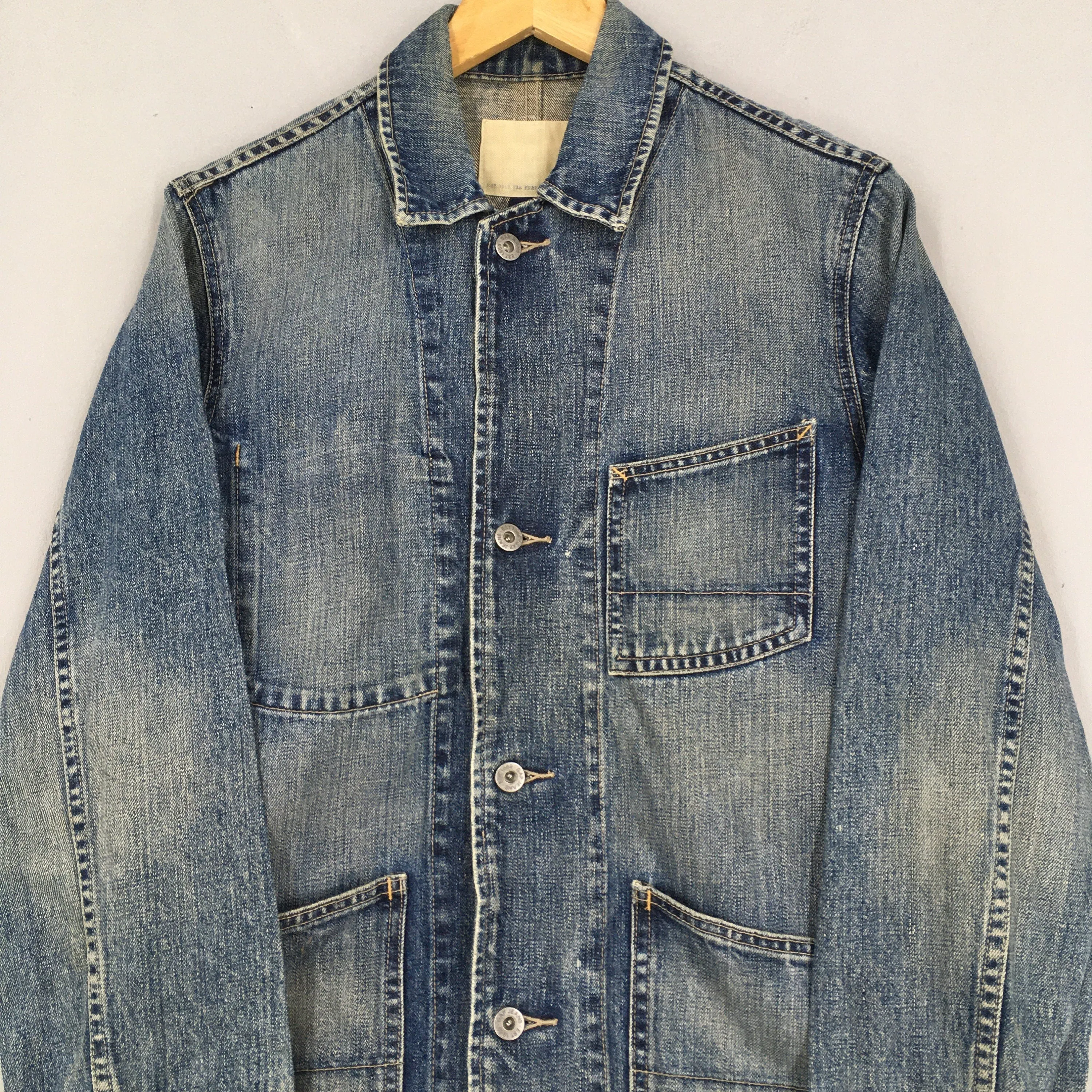 Gap Denim Worker Faded Blue Jacket Small