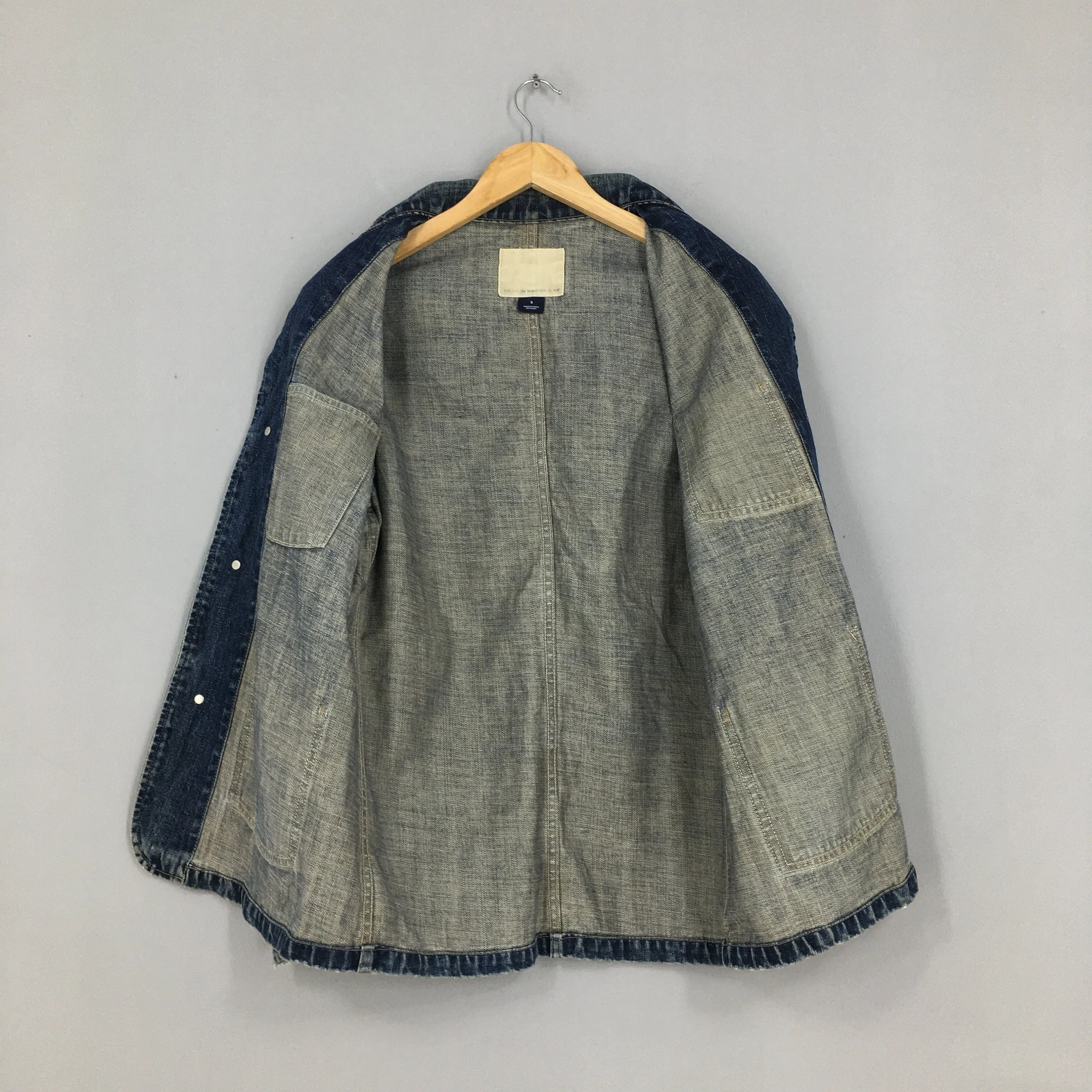 Gap Denim Worker Faded Blue Jacket Small