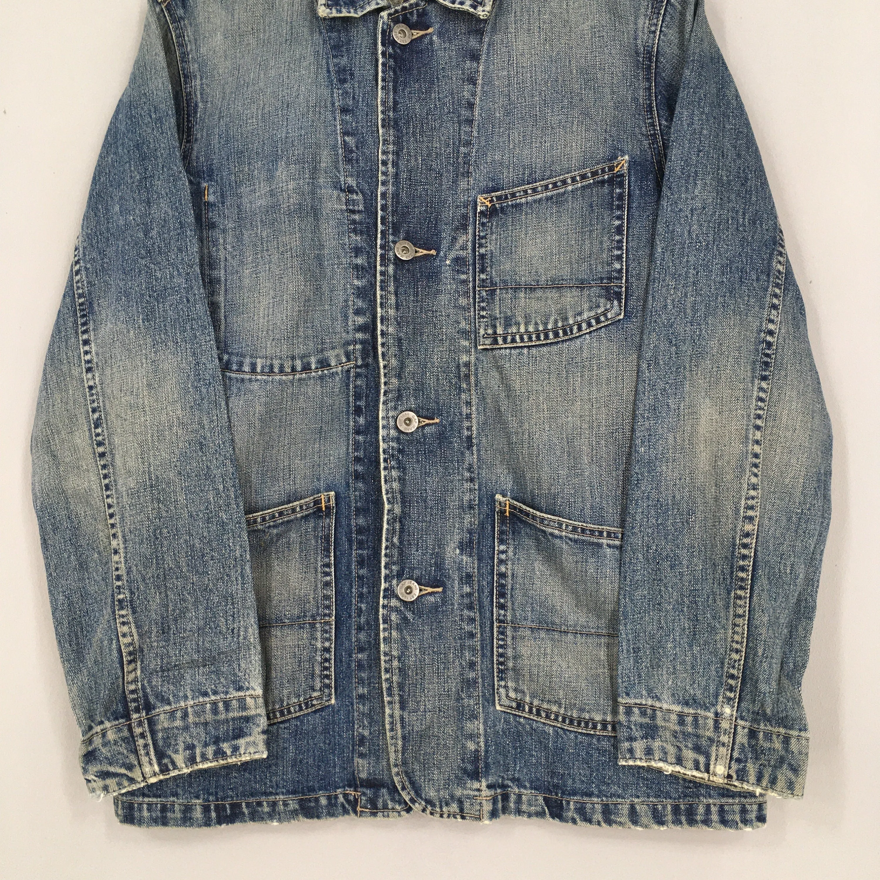 Gap Denim Worker Faded Blue Jacket Small