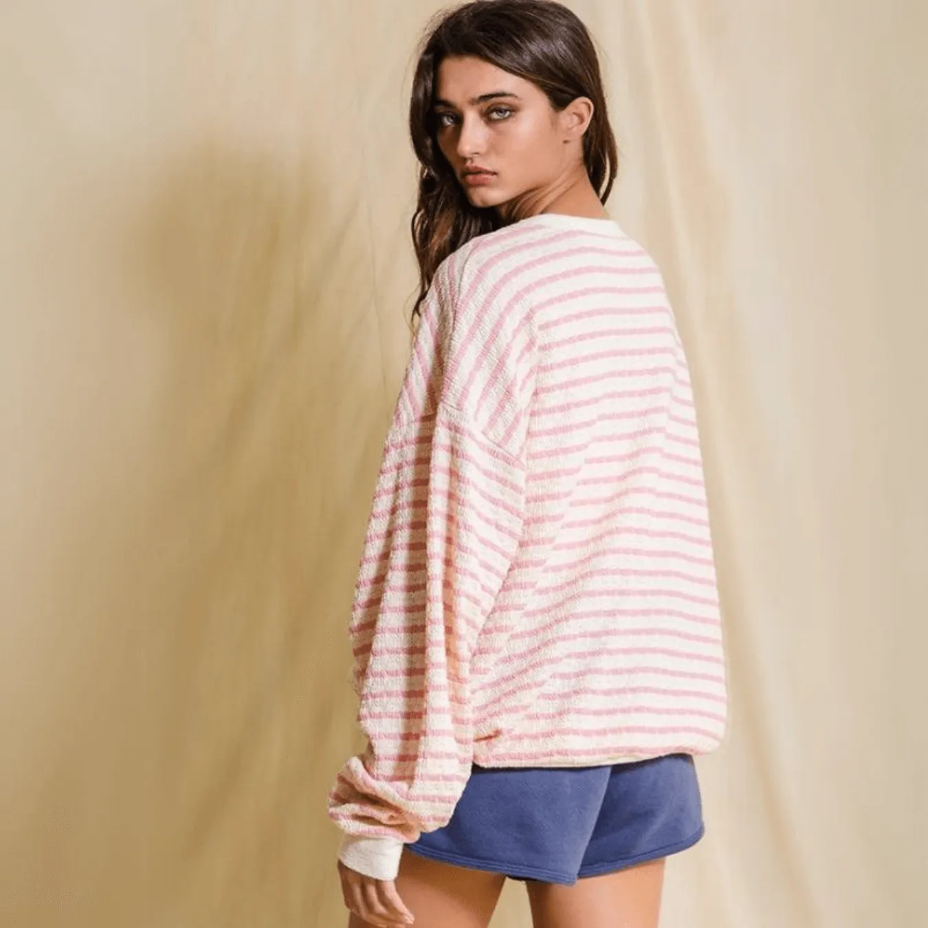 Graphic "GEORGIA" Oversized Sweatshirt Made in USA