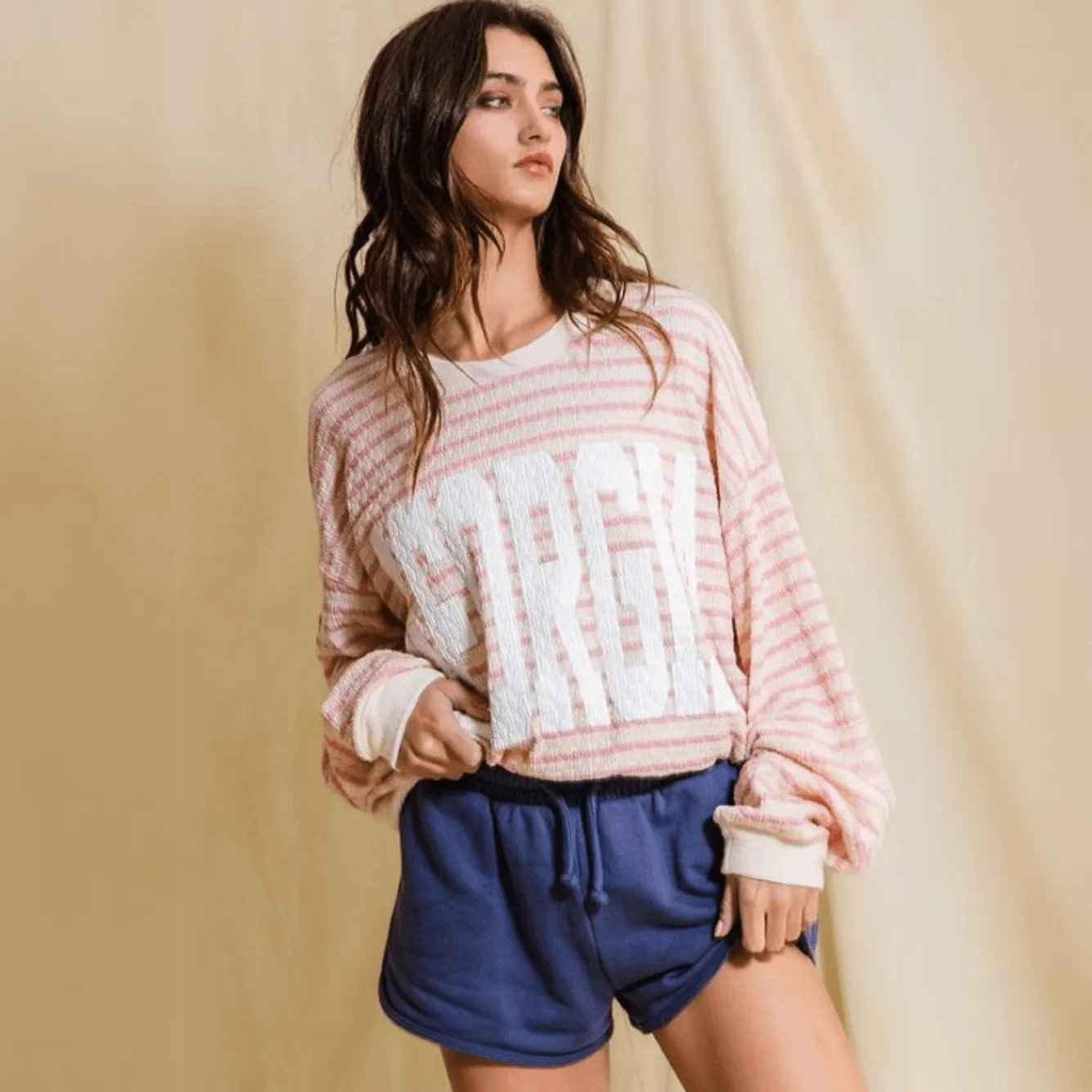 Graphic "GEORGIA" Oversized Sweatshirt Made in USA
