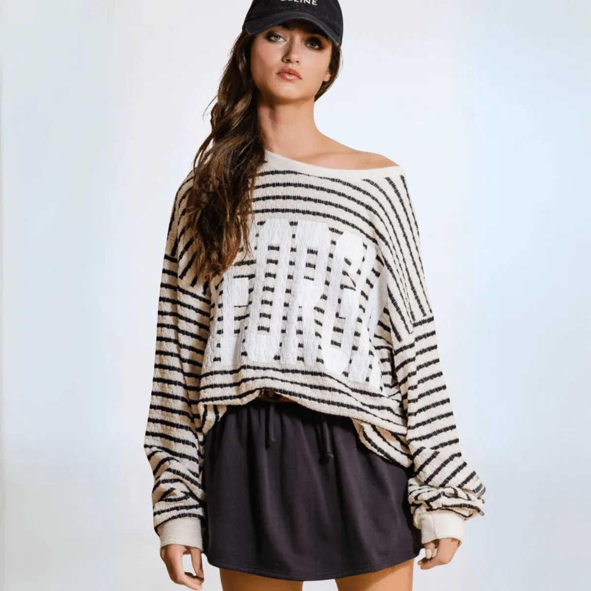 Graphic "GEORGIA" Oversized Sweatshirt Made in USA