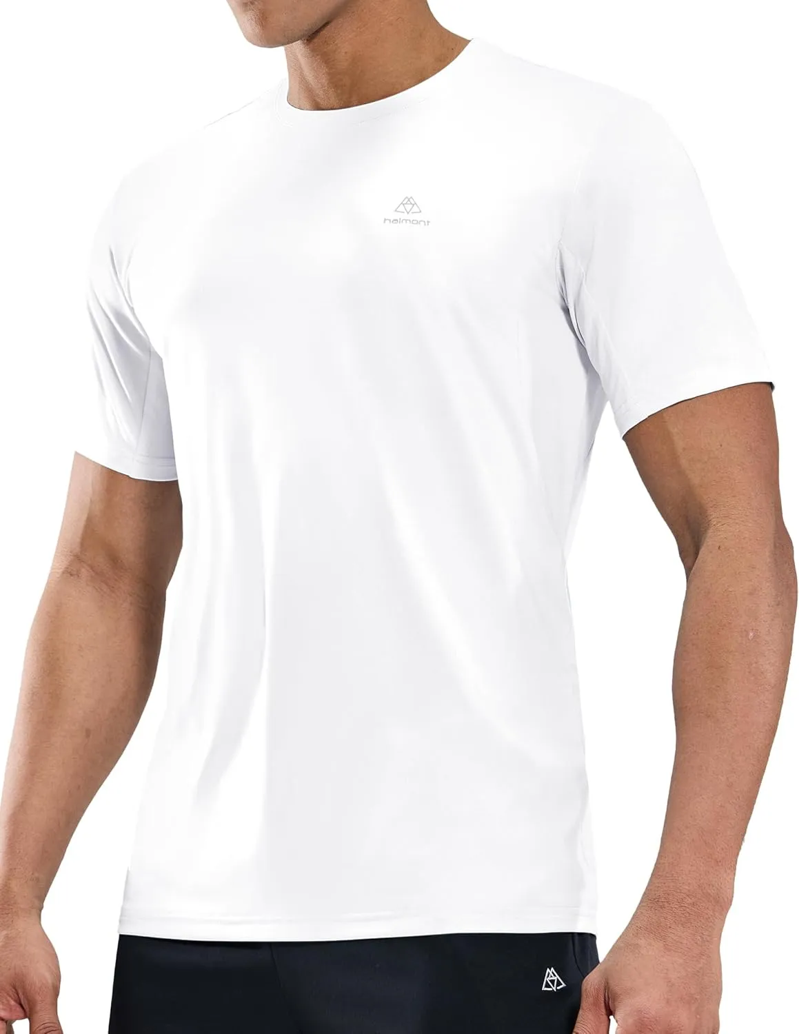Haimont Men's Running T-Shirt Dry Fit Crewneck Athletic Tee Shirts Moisture Wicking Short Sleeve Stretchy Workout Gym