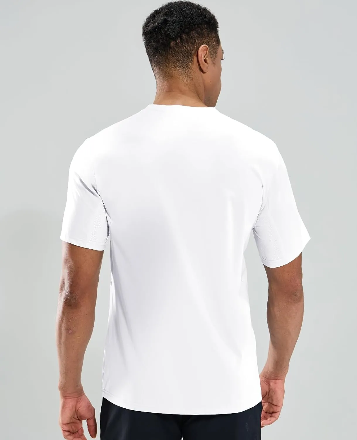 Haimont Men's Running T-Shirt Dry Fit Crewneck Athletic Tee Shirts Moisture Wicking Short Sleeve Stretchy Workout Gym