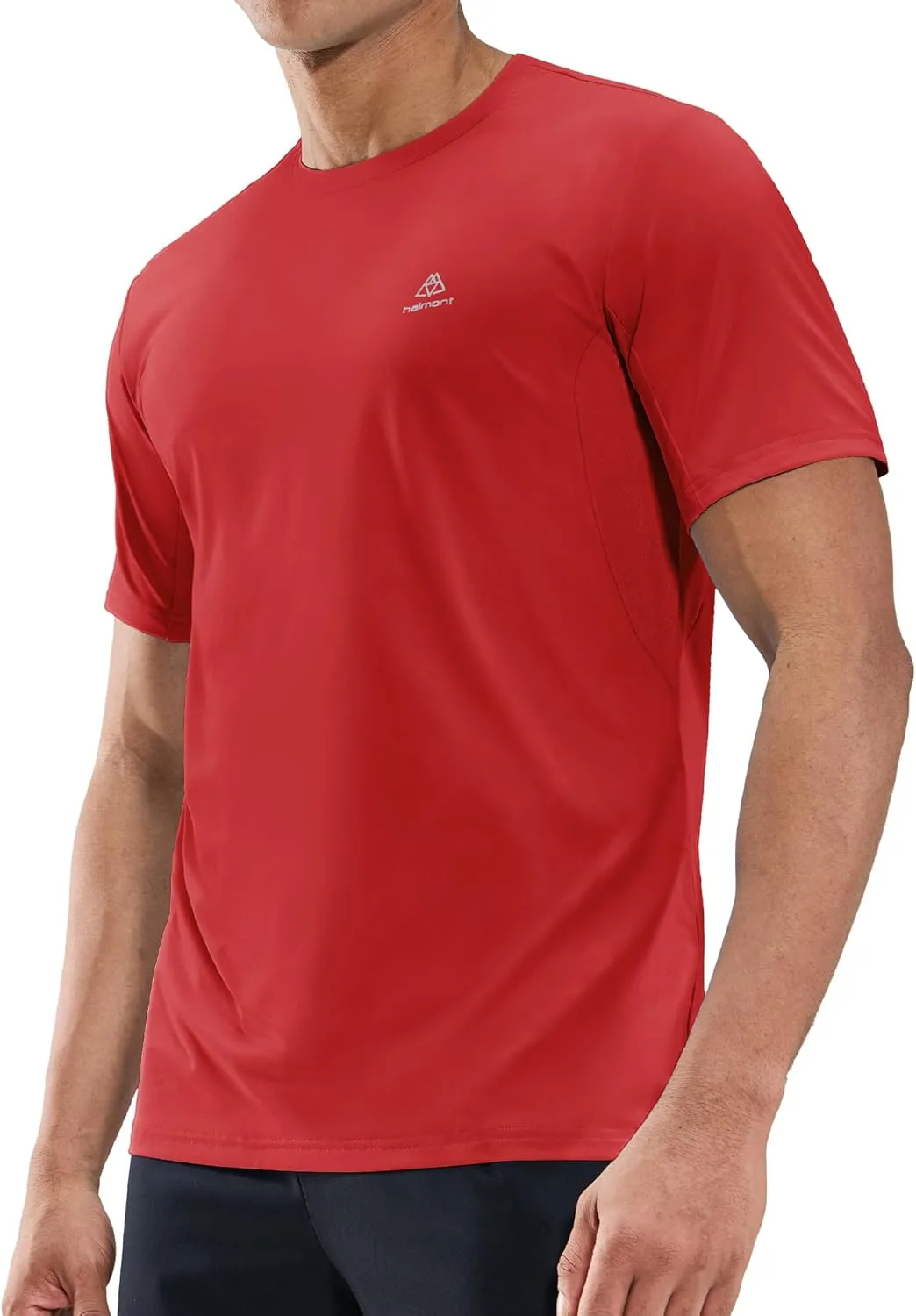 Haimont Men's Running T-Shirt Dry Fit Crewneck Athletic Tee Shirts Moisture Wicking Short Sleeve Stretchy Workout Gym