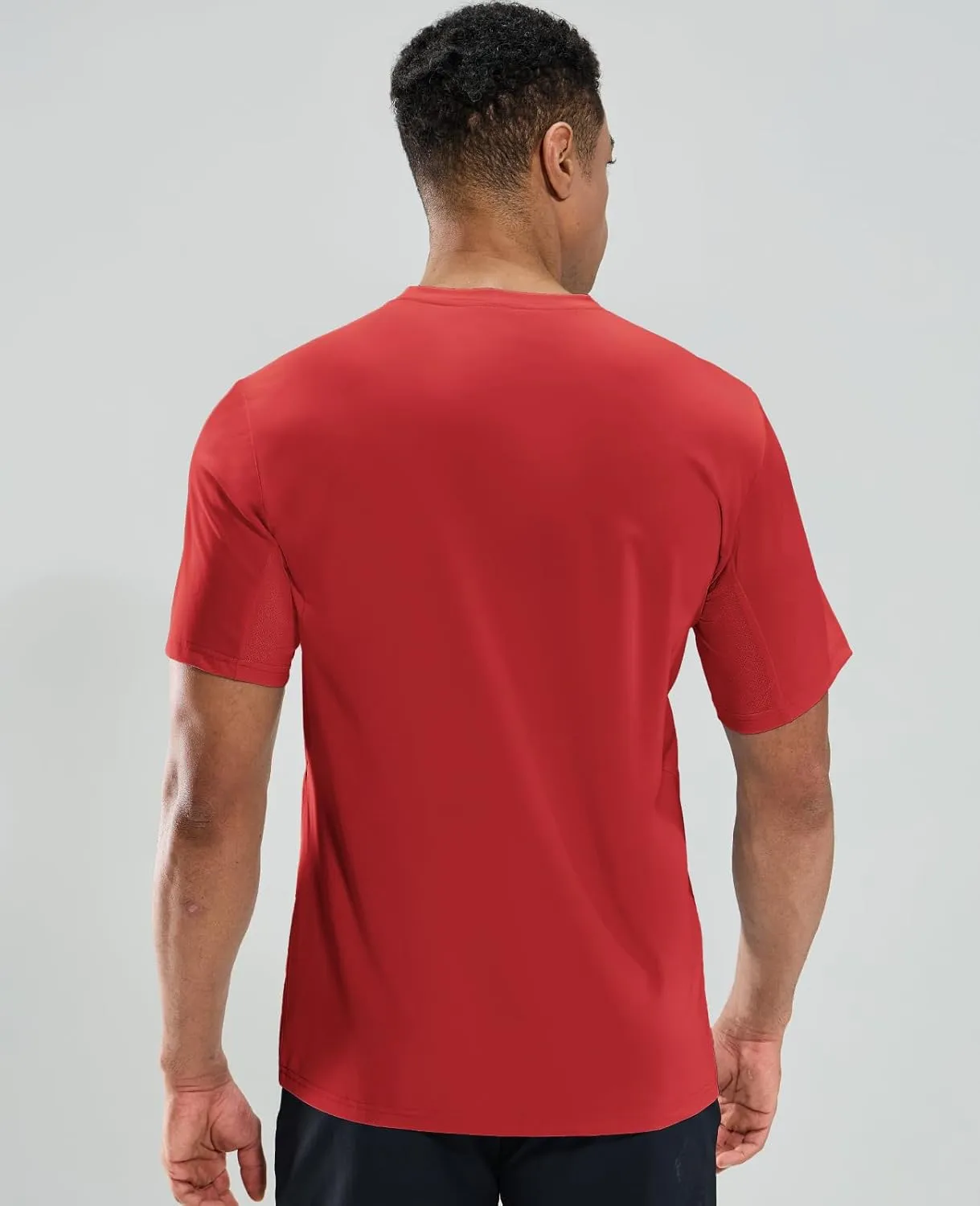 Haimont Men's Running T-Shirt Dry Fit Crewneck Athletic Tee Shirts Moisture Wicking Short Sleeve Stretchy Workout Gym