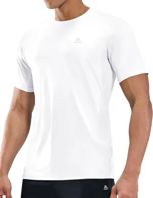 Haimont Men's Running T-Shirt Dry Fit Crewneck Athletic Tee Shirts Moisture Wicking Short Sleeve Stretchy Workout Gym