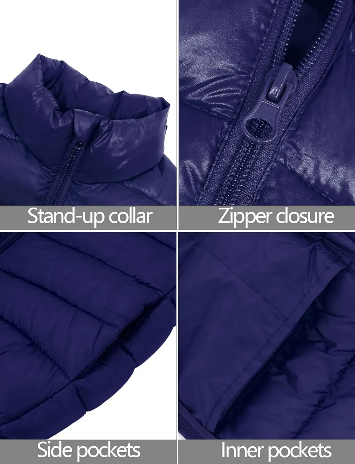 Happy Cherry Kids Boys Girls Lightweight Winter Vest Quilted Puffer Sleeveless Jacket Down Outwear