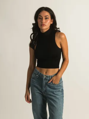 HARLOW MOCK SLEEVELESS TANK TOP - CLEARANCE