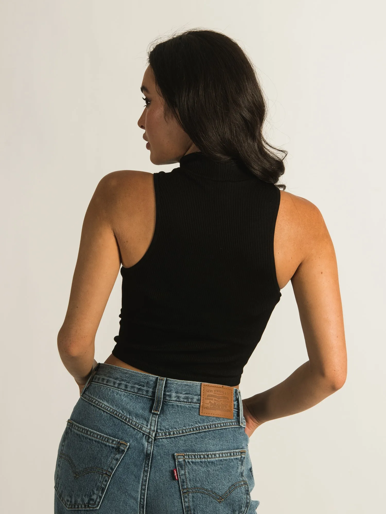 HARLOW MOCK SLEEVELESS TANK TOP - CLEARANCE