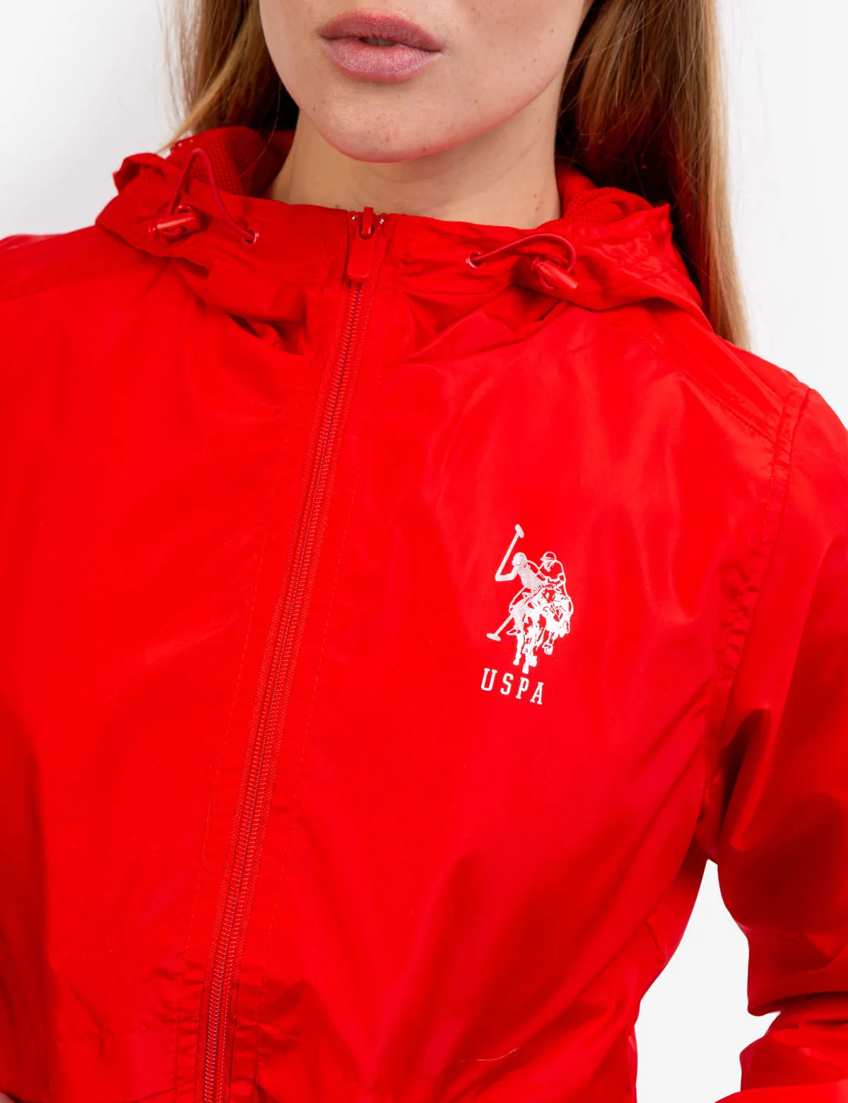 HOODED ZIP FRONT WINDBREAKER