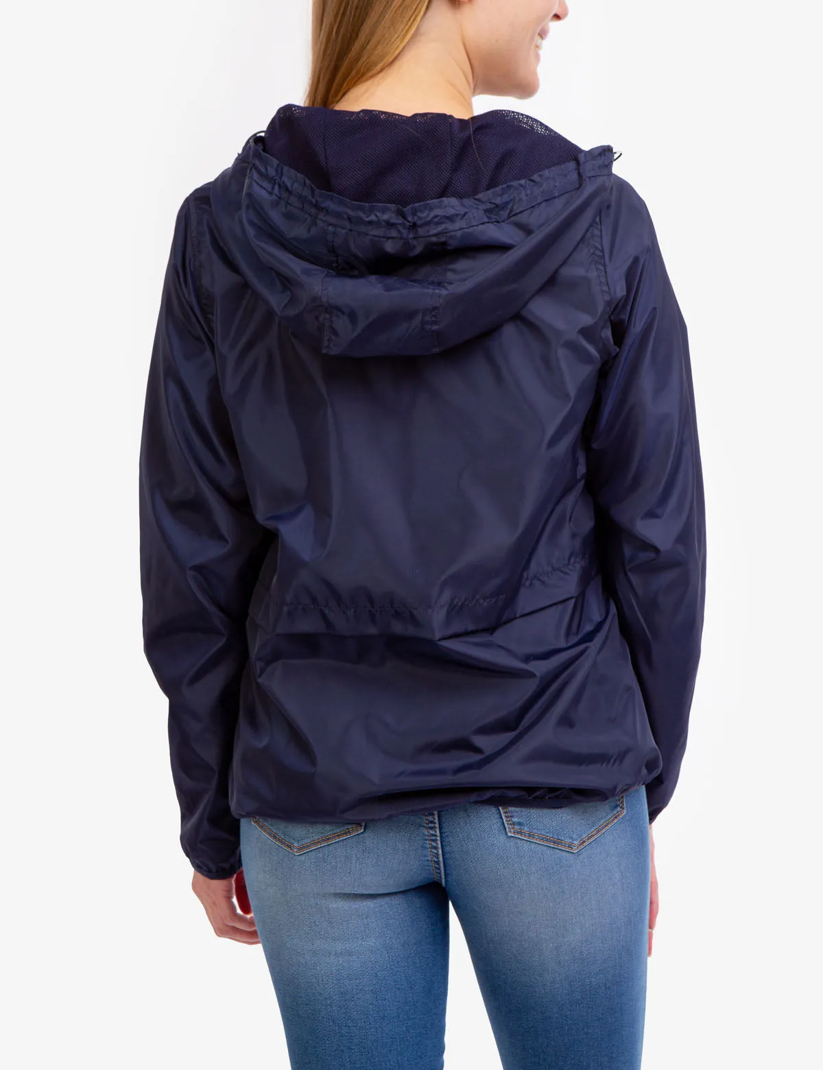 HOODED ZIP FRONT WINDBREAKER