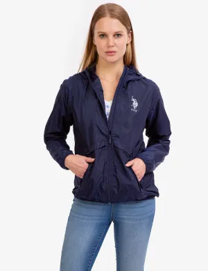 HOODED ZIP FRONT WINDBREAKER