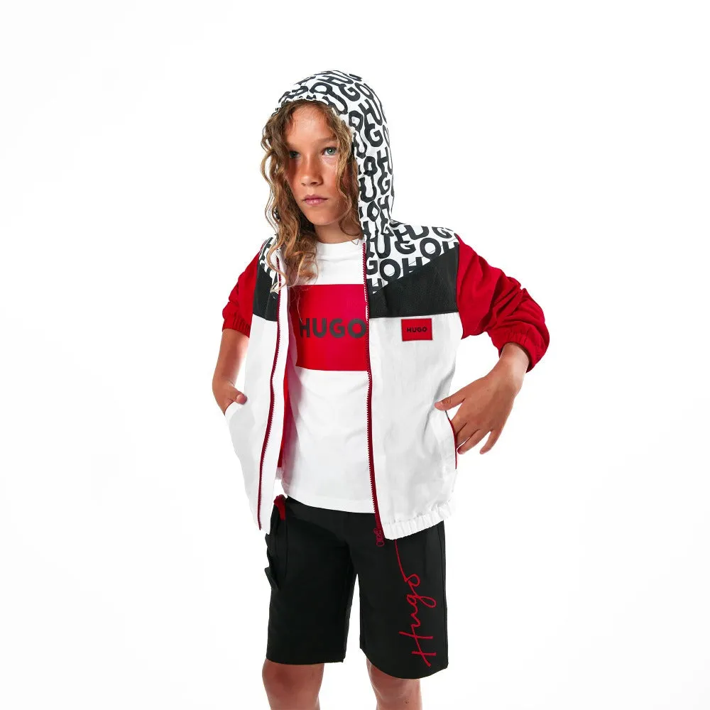 Hugo Kids Boys Hooded Windbreaker
