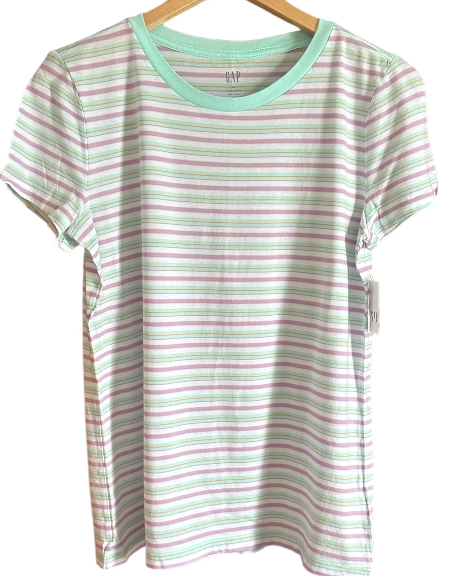 Light Spring Multi Stripe Vintage Tee