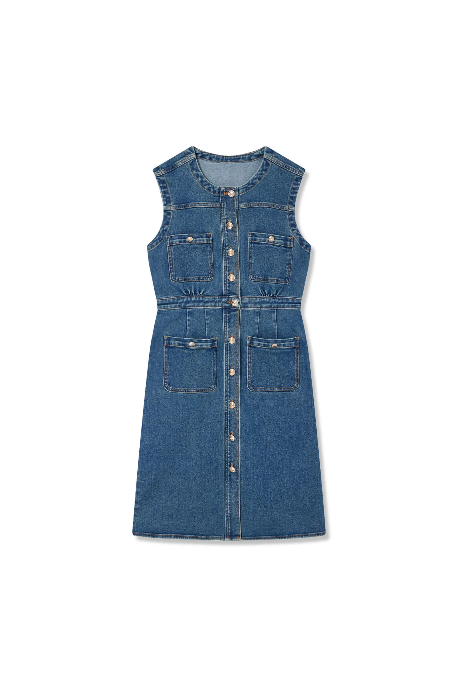 LILY Chanel-style Denim Dress