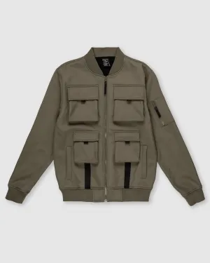MEN'S ELNATHAN FLEECE UTILITY BOMBER JACKET
