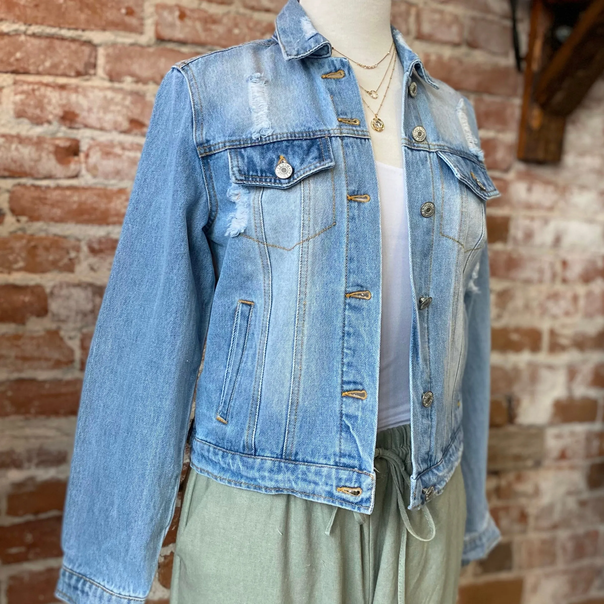 Miles Vintage Inspired Denim Jacket