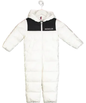 Moncler White Padded Puffer Down Suit 2 Years