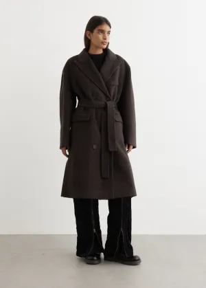 Onessa Double-Breasted Textured Coat