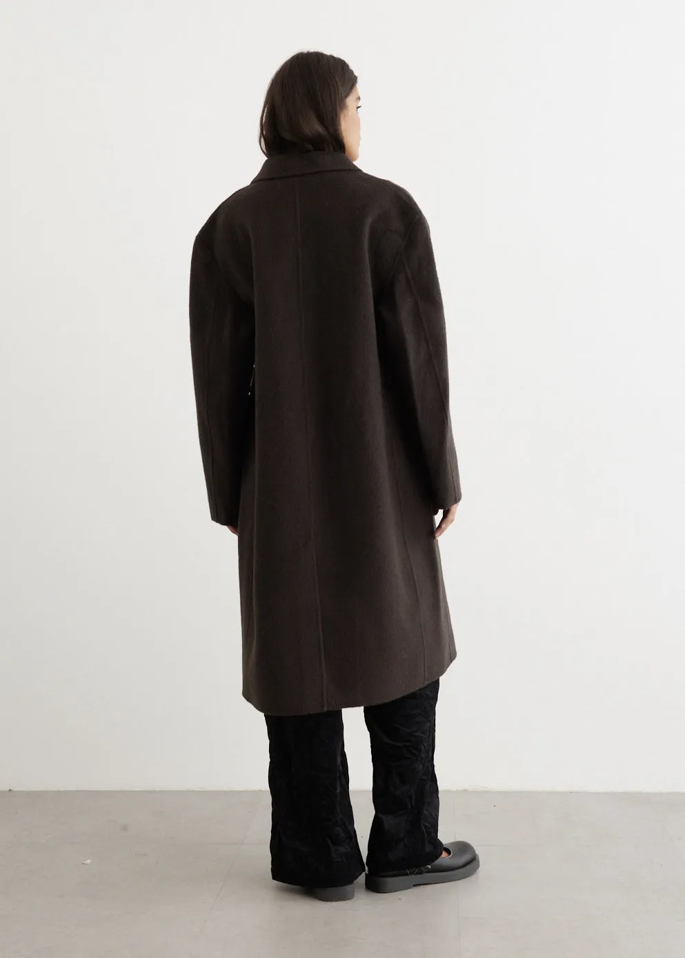 Onessa Double-Breasted Textured Coat