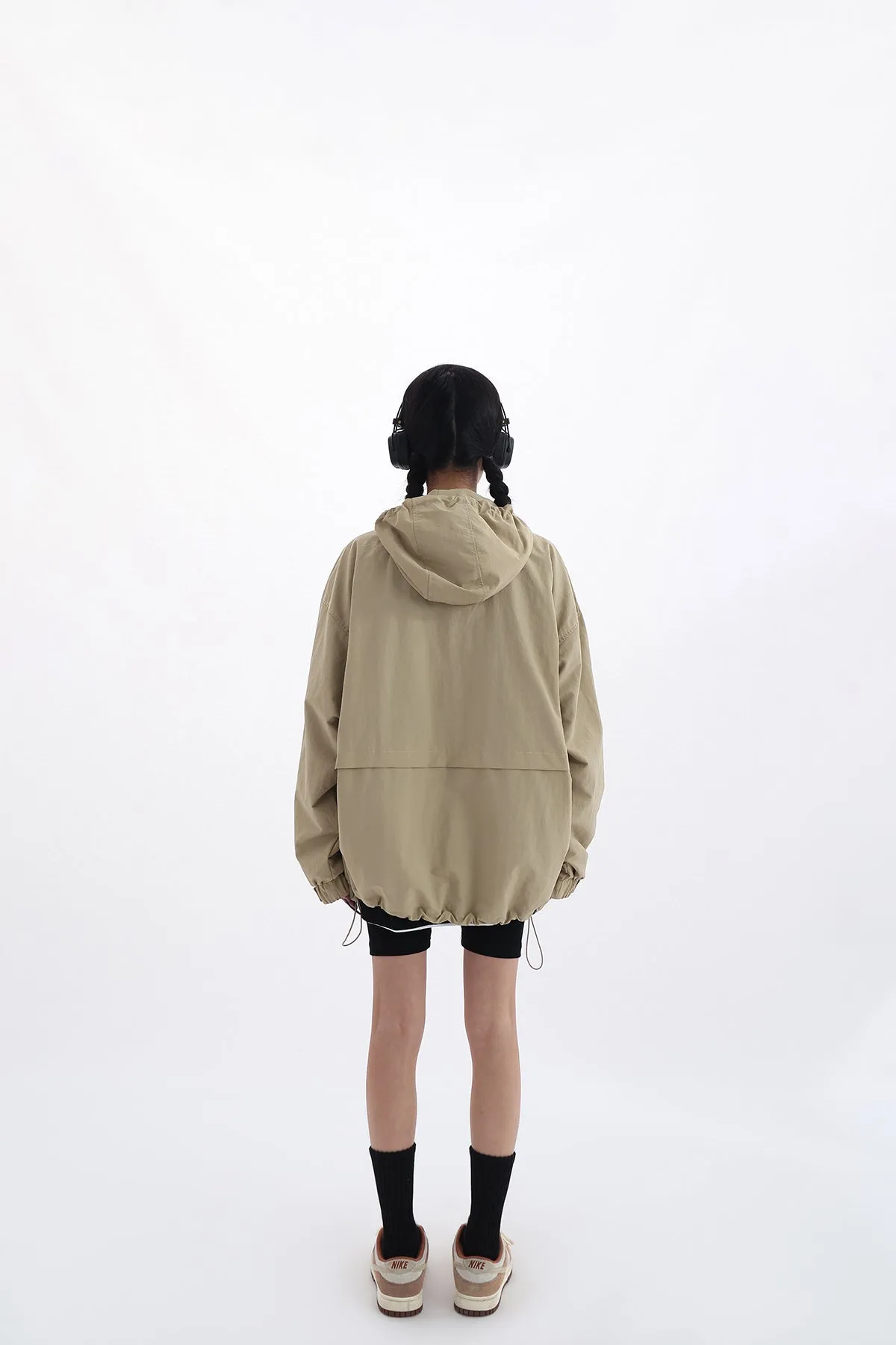 Oversized Hooded Windbreaker