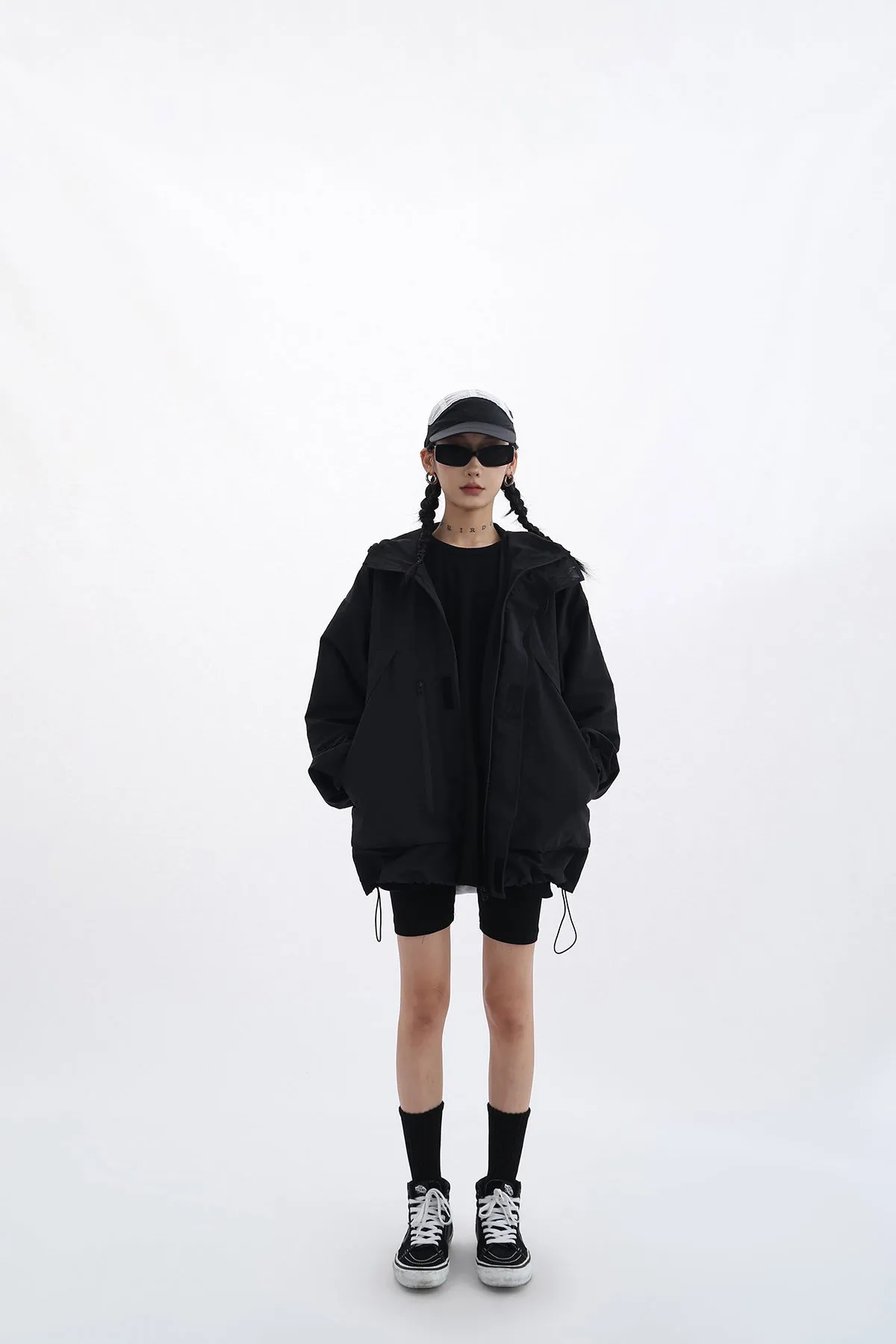 Oversized Hooded Windbreaker