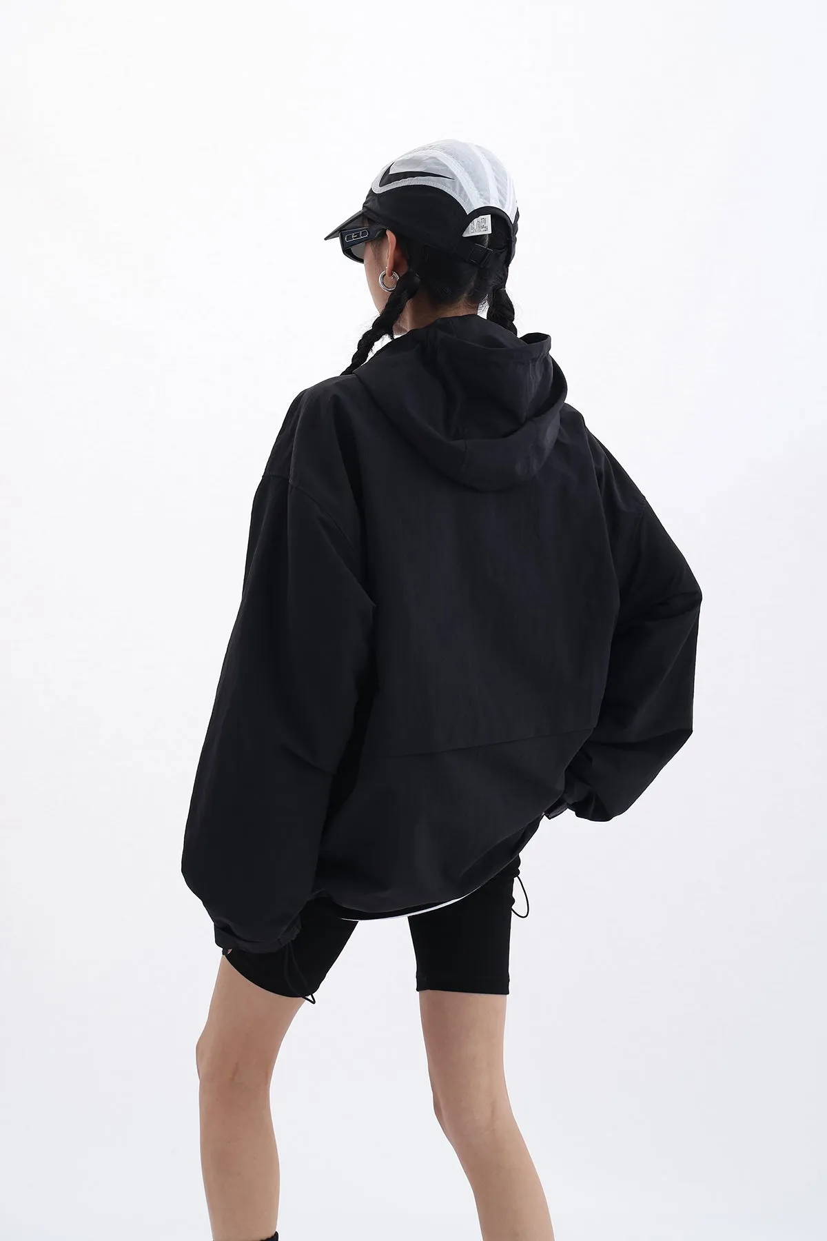 Oversized Hooded Windbreaker