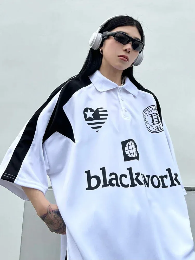 "BLACKWORK" Oversized Sweater