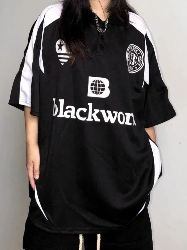 "BLACKWORK" Oversized Sweater